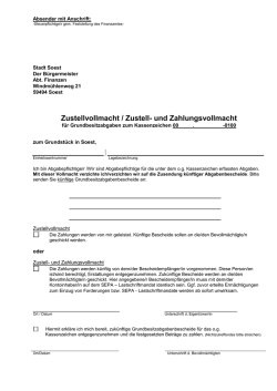 Vollmacht