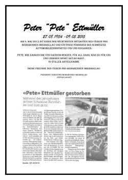 Peter “Pete“ Ettmüller - Bergrennen Oberhallau