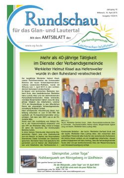Amtsblatt KW 16 - Verbandsgemeinde Lauterecken