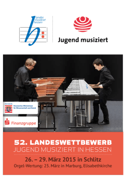 52. landeswettbewerb - Landesmusikrat