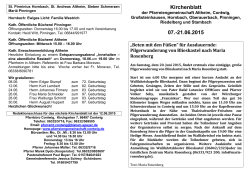 Kirchenblatt 07.-21.06.2015 - Pfarreiengemeinschaft Contwig