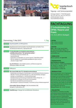 FACHTAGUNG - breidenbach + frost