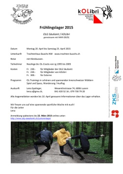 Frühlingslager 2011