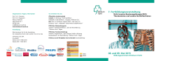 7. Fortbildungsveranstaltung 08. und 09. Mai 2015