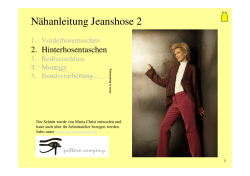 Jeanshose Hinterhosentasche
