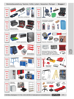 Werkstattausstattung, Taschen, Koffer, Leitern, Verpacken, Reinigen