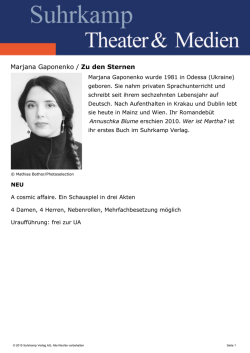 Marjana Gaponenko / Zu den Sternen