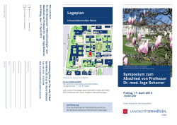 Symposium zum Abschied von Professor Dr. med. Inge Scharrer