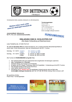 Einladung - TSV Dettingen/Erms