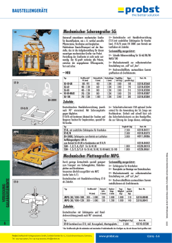 Katalog Seite 6.6 - Probst Greiftechnik Verlegesysteme GmbH