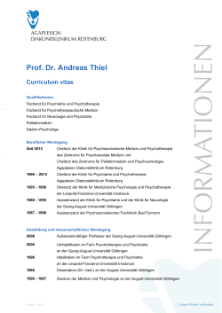 Prof. Dr. Andreas Thiel