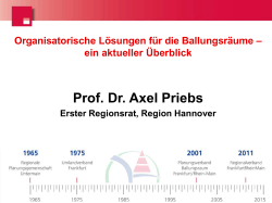 Prof. Dr. Axel Priebs - Region Frankfurt und Rhein-Main
