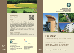 KD Einl. Jubiläum_TO - Eifeler Verhaltenstherapie