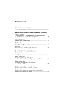 Inhaltsverzeichnis