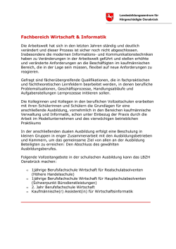 Info FB Wirtschaft & Informatik