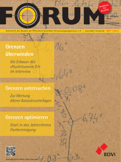 Grenzen &uuml;berwinden - bdvi