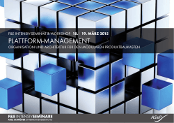Plattform-Management PDF-Flyer 1700 kb - f&e intensiv