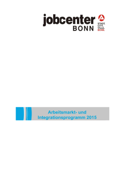 Arbeitsmarkt- und Integrationsprogramm 2015