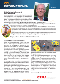 Informationsblatt 03/2015