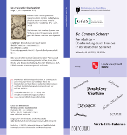 Flyer - Johannes Gutenberg