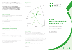 Forum Gesundheitswirtschaft Münsterland 2015