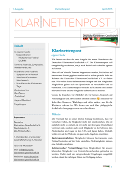 Klarinettenpost März 2015(Version 31.3.)