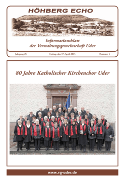 H&ouml;hberg Echo - Verwaltungsgemeinschaft Uder