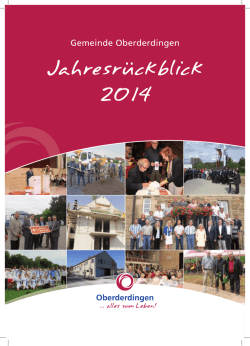 Jahresr&uuml;ckblick 2014