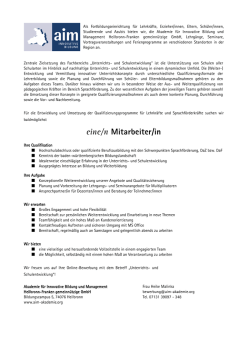 eine/n Mitarbeiter/in