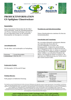 GS Spuelglanz Glanztrockner