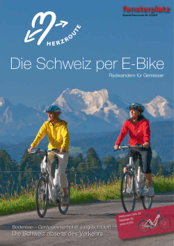 Die Schweiz per E-Bike - Verlag Wellness – Tipps & Trends