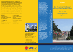 Die Vereinten Nationen - Weiterbildungszentrum Ingelheim
