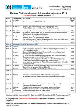 Doktorandenseminar IFST