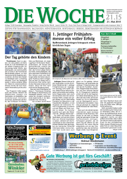 Ausgabe 21/15 - Redaktion + Verlag