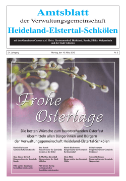 Amtsblatt 03/15 - Verwaltungsgemeinschaft Heideland