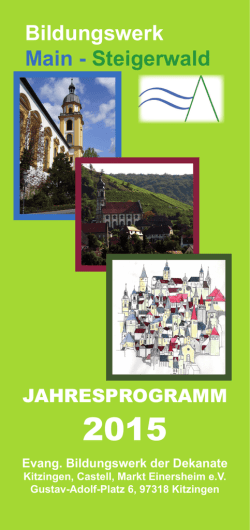 EBW 2015 - Dekanat Kitzingen