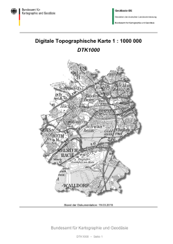 Digitale Topographische Karte 1 : 1000 000 DTK1000