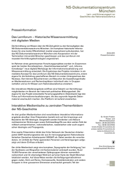Presseinformation Das Lernforum - NS