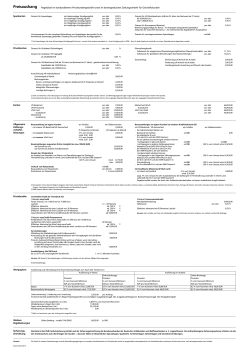 Preisaushang - Volksbank-Raiffeisenbank Glauchau eG
