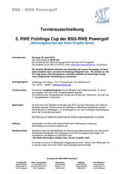 BSG - RWE Powergolf