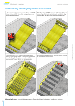 Einbauanleitung Treppenlager-System ISOTREPP - HBT