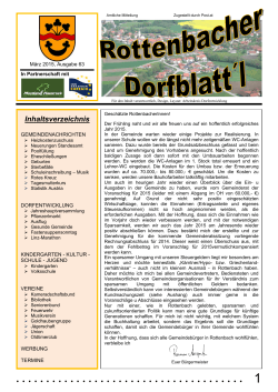 Dorfblattl 03/2015, Ausgabe 63