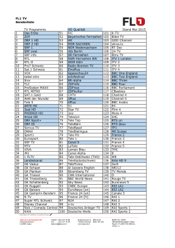 FL1 TV Senderliste TV Programme HD Qualität Stand Mai 2015 1
