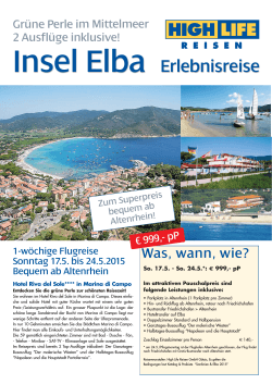 Insel Elba Erlebnisreise