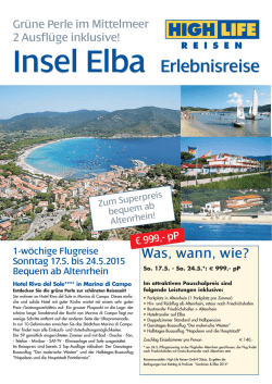 Insel Elba Erlebnisreise