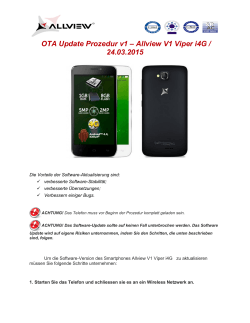 OTA Update Prozedur v1 – Allview V1 Viper i4G / 24.03.2015