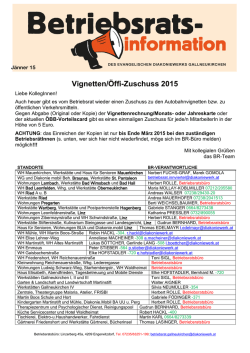 Vignetten 2015 - Betriebsrat Diakoniewerk Gallneukirchen