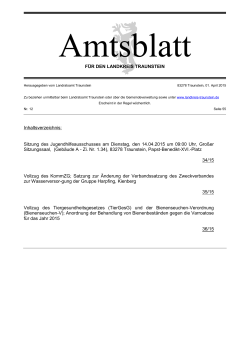 Amtsblatt Nr.12-2015 - Landkreis Traunstein