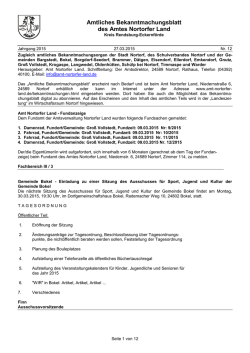 Amtliches Bekanntmachungsblatt Nr. 12 vom 27. März 2015