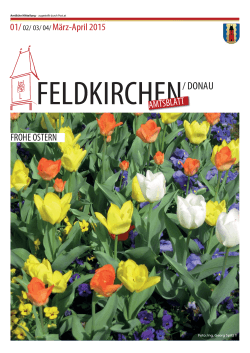 Amtsblatt März-April 2015 - Marktgemeinde Feldkirchen an der Donau
